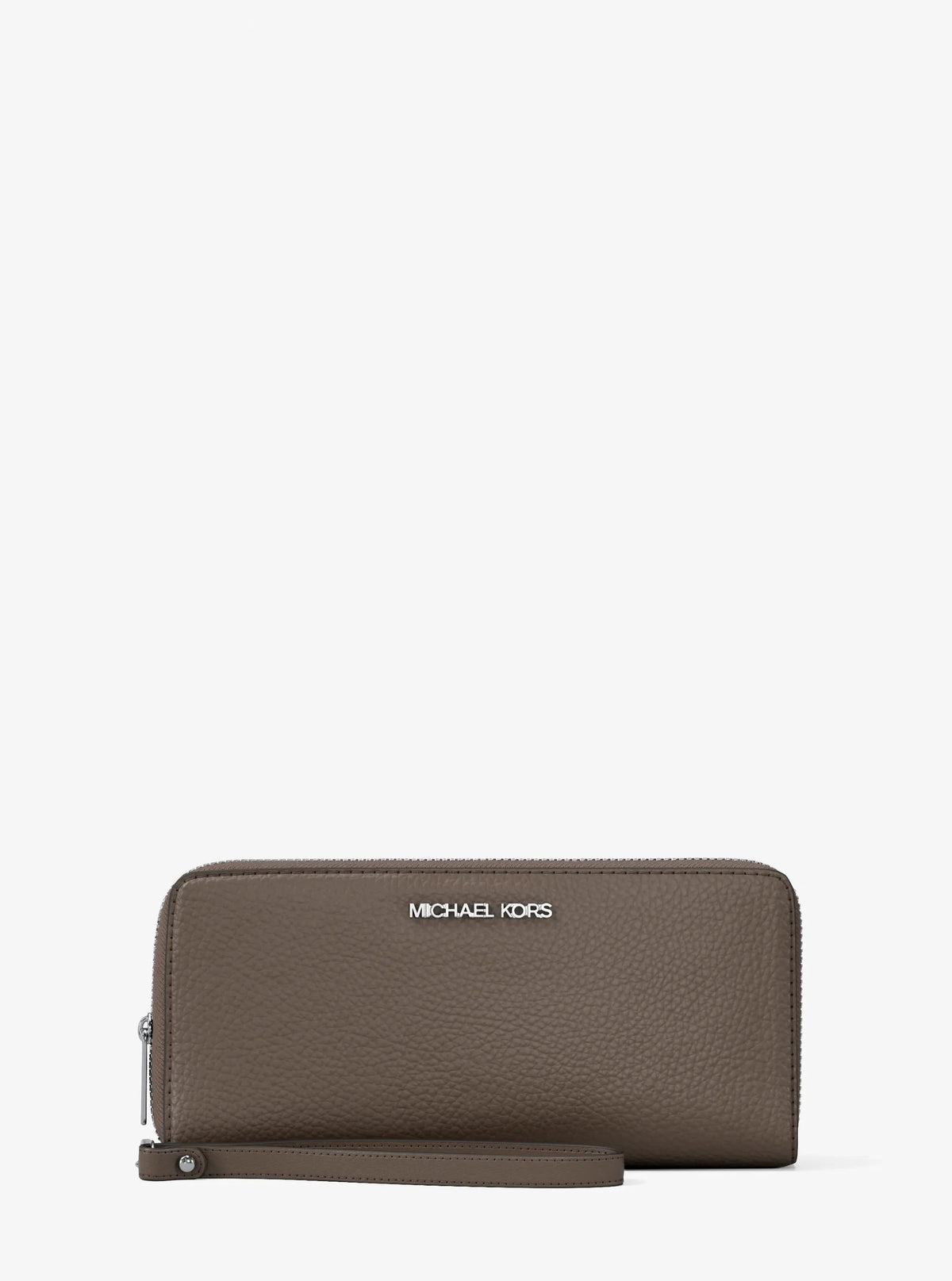Michael Kors Large Pebbled Leather Continental Wallet Mushroom