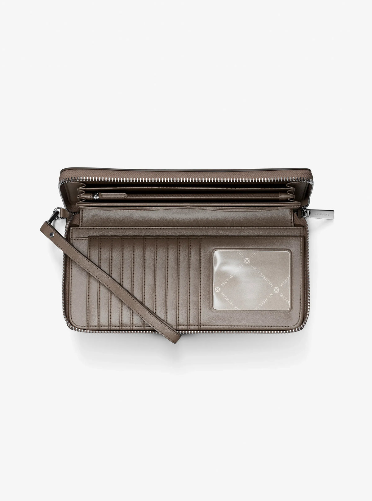 Michael Kors Large Pebbled Leather Continental Wallet Mushroom view 2
