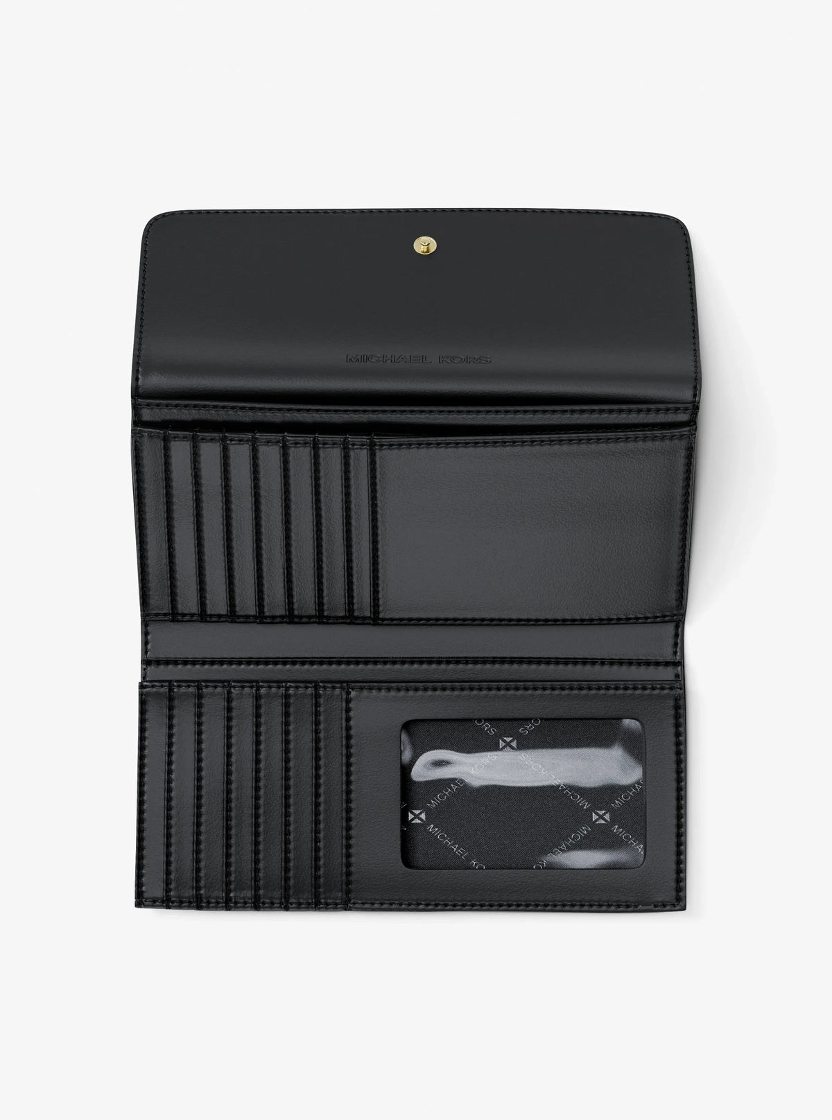 Michael Kors Jet Set Large Logo Tri-Fold Wallet Black view 2