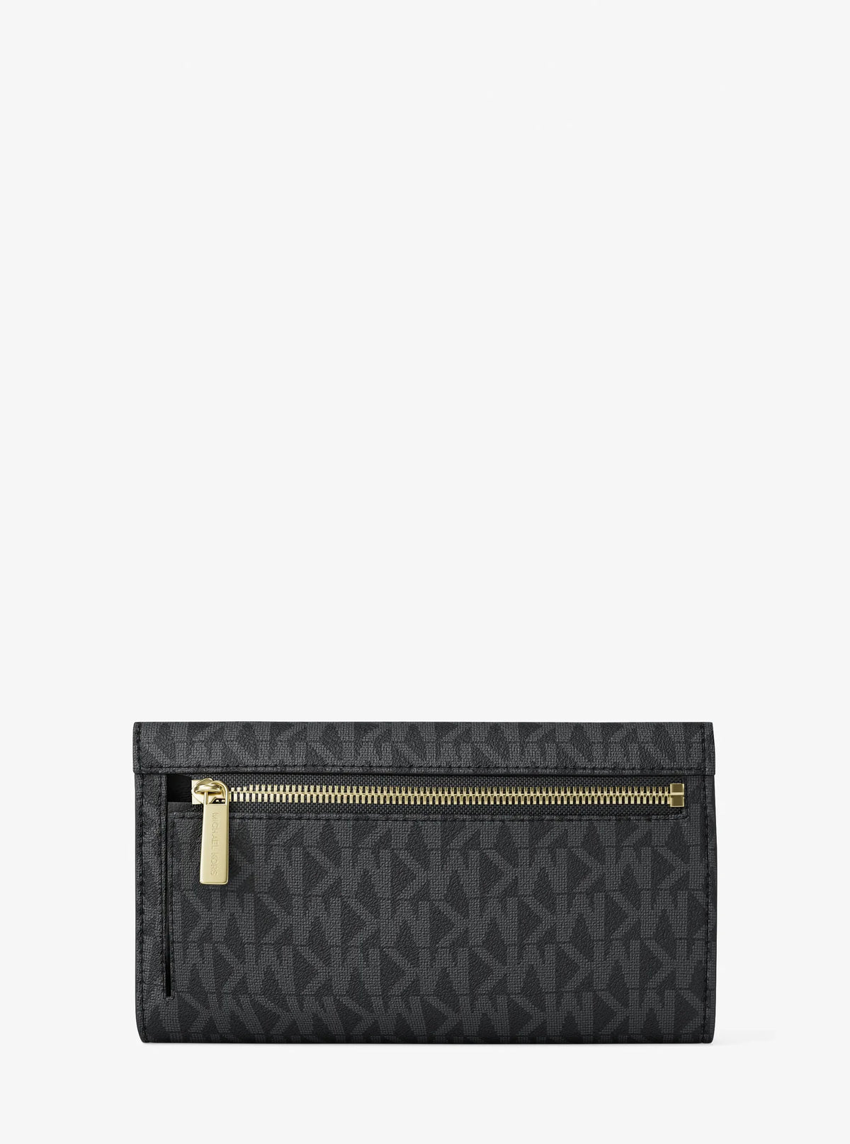 Michael Kors Jet Set Large Logo Tri-Fold Wallet Black view 3