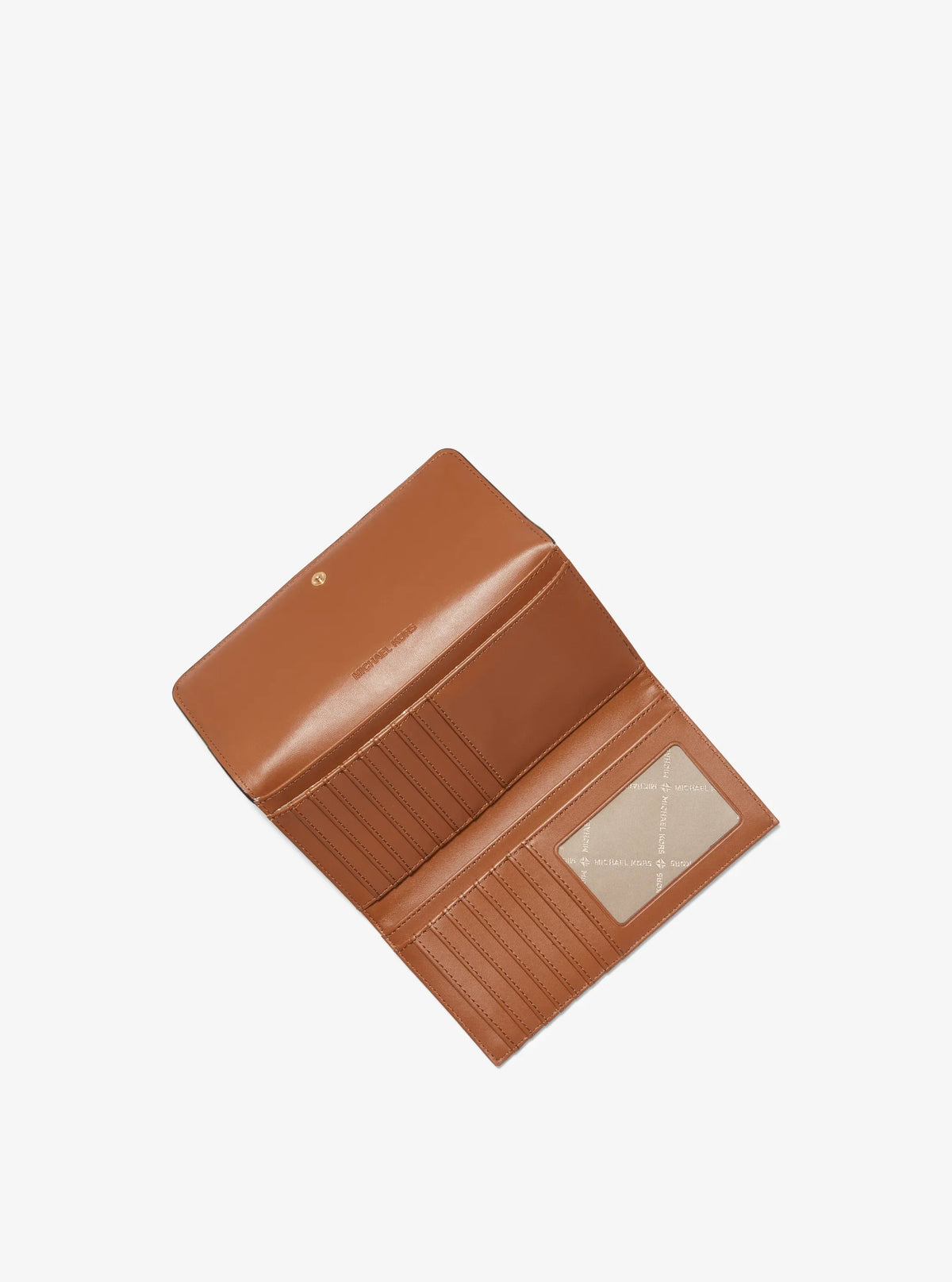 Michael Kors Jet Set Large Logo Tri-Fold Wallet Vanilla view 2