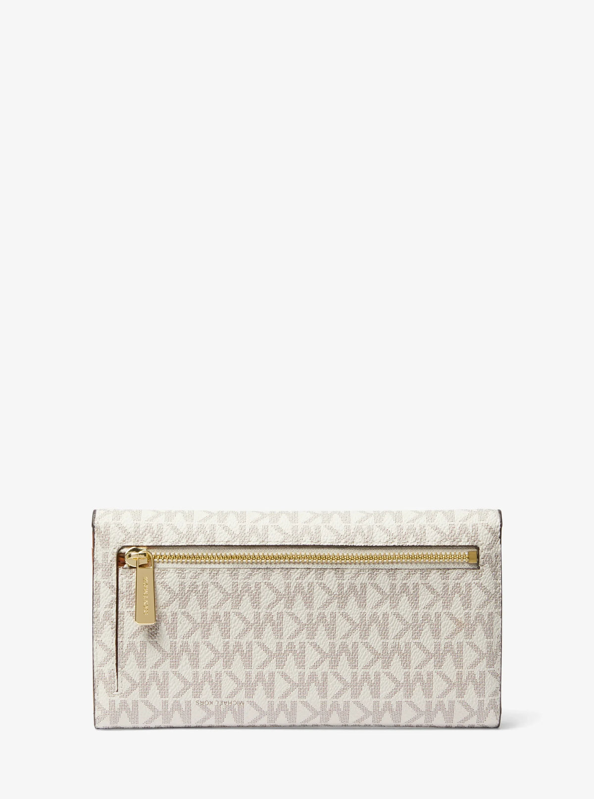 Michael Kors Jet Set Large Logo Tri-Fold Wallet Vanilla view 3
