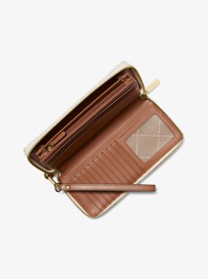 Continental Jet Set Travel Large Wristlet Bag with Logo