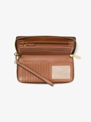 Continental Jet Set Travel Large Wristlet Bag with Logo