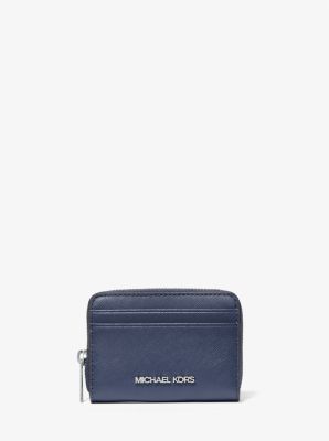 Billetera Jet Set Travel mediana de cuero saffiano