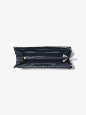 Jet Set Travel Large Saffiano Leather Zip Wallet