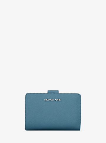 Michael Kors Medium Saffiano Leather Wallet Denim