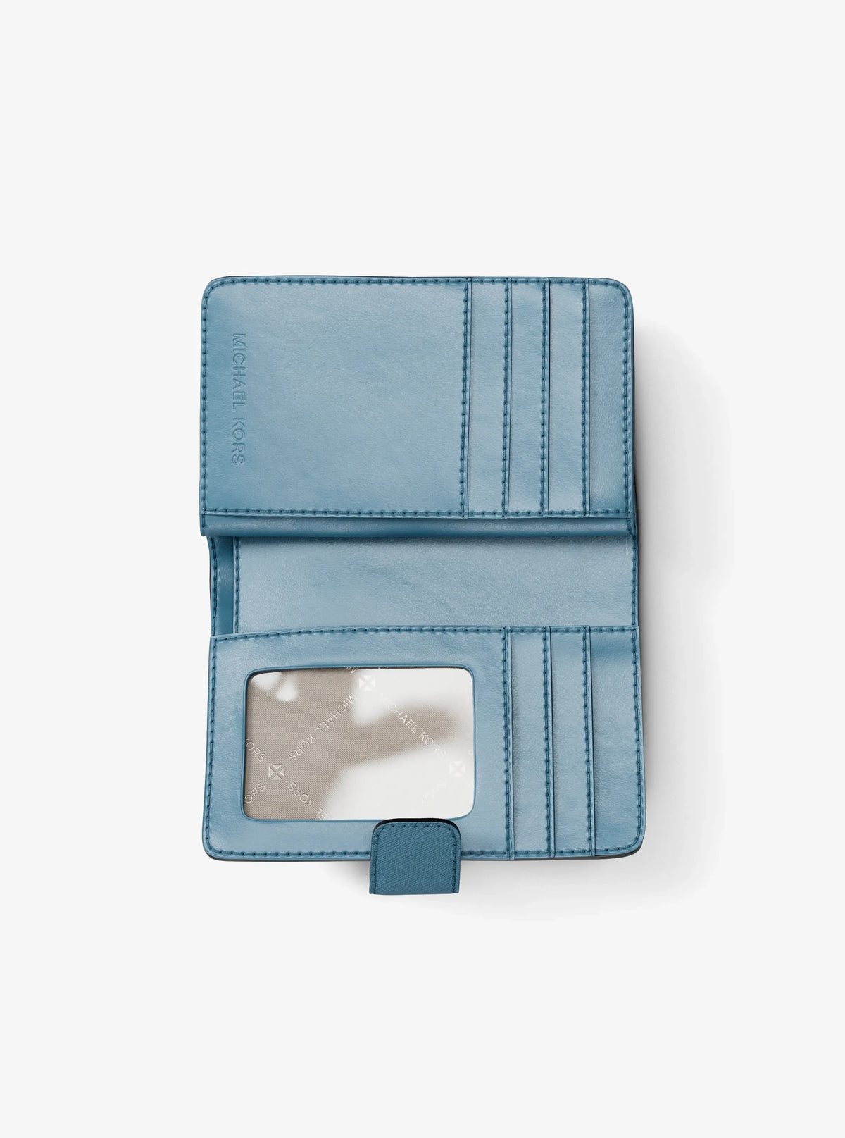 Michael Kors Medium Saffiano Leather Wallet Denim view 2