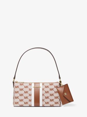 Vincent medium jacquard logo clutch with card holder