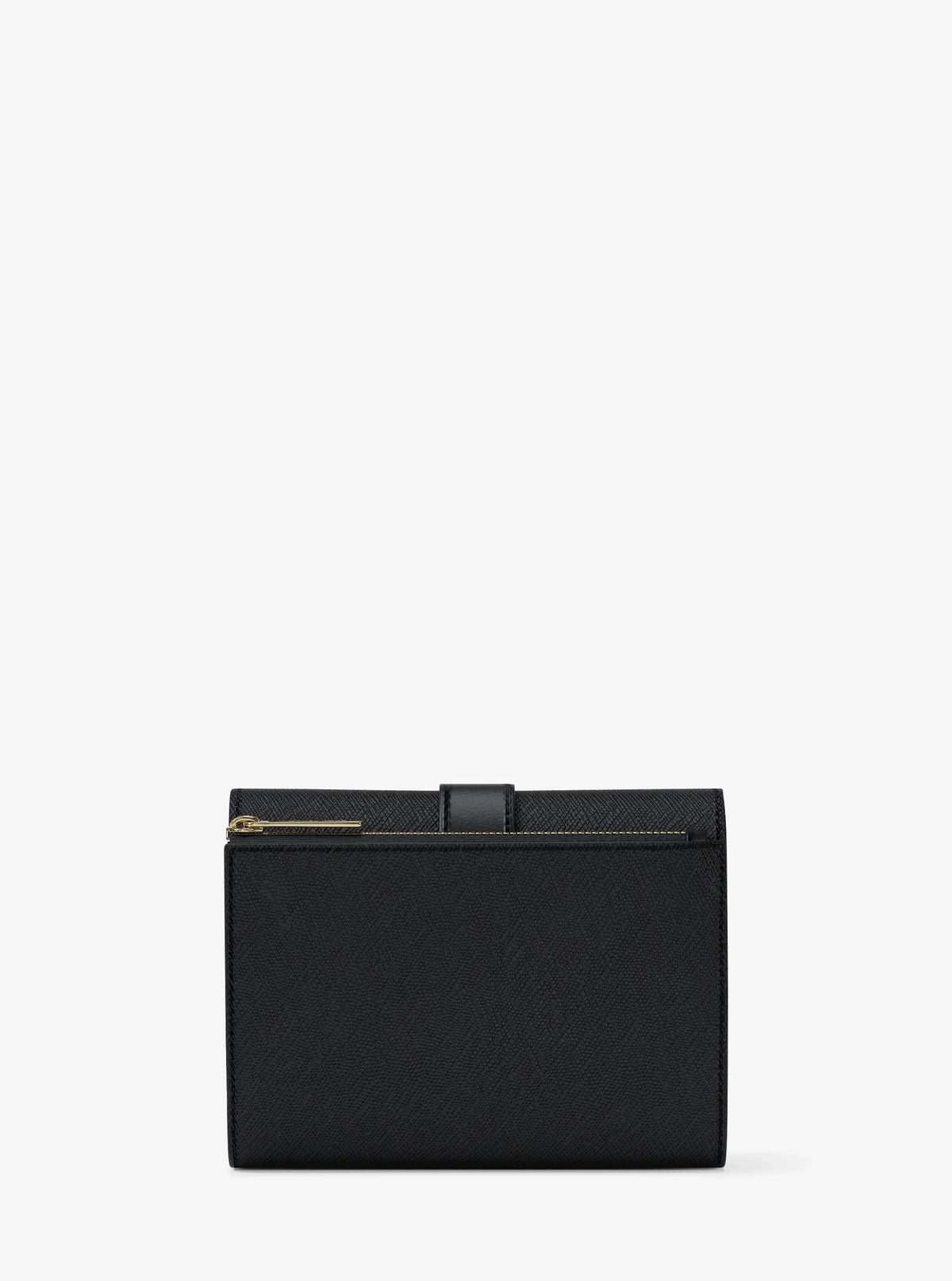 Michael Kors Greenwich Medium Saffiano Leather Tri-Fold Wallet Black view 3