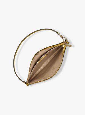 Jet Set Small Convertible Grained Leather Wristlet