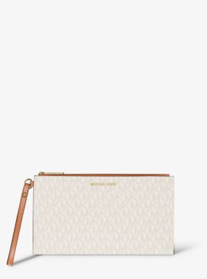 Large Jet Set wristlet bag with exclusive logo