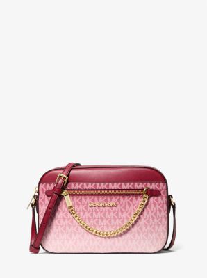 Jet Set large ombré crossbody bag with brand logo