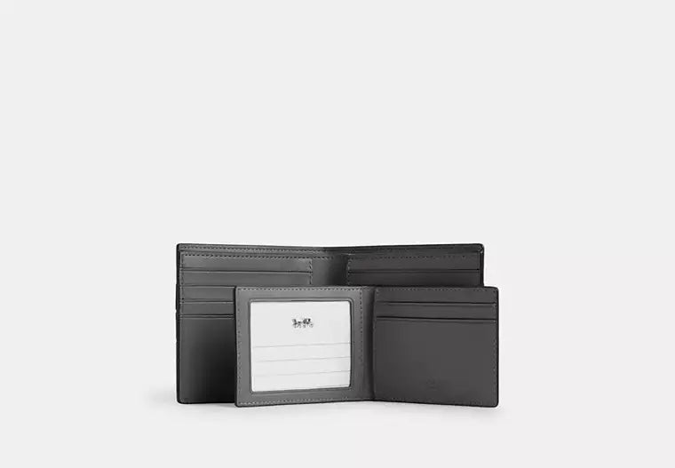 Coach 3 In 1 Wallet In Signature Canvas With Varsity Stripe