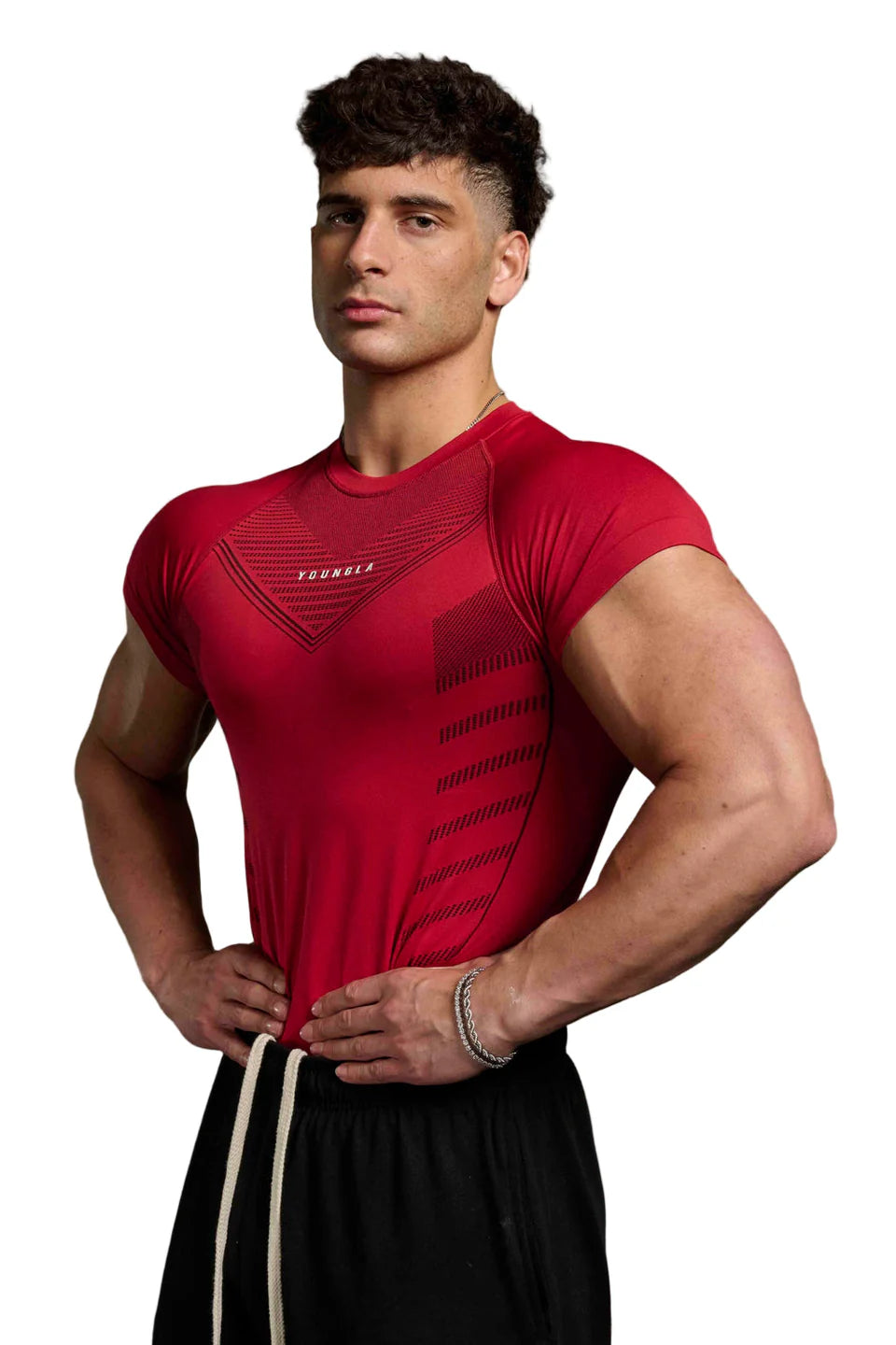 465 Superhero Compression Tees Red