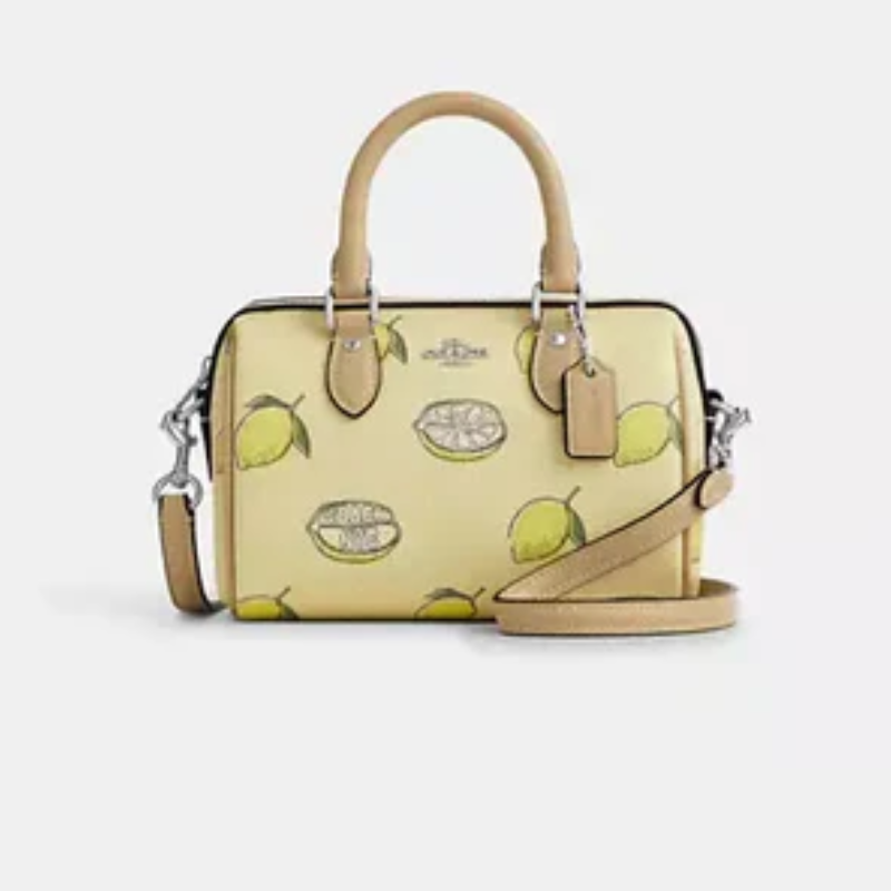 Mini Rowan Crossbody Bag With Lemon Print