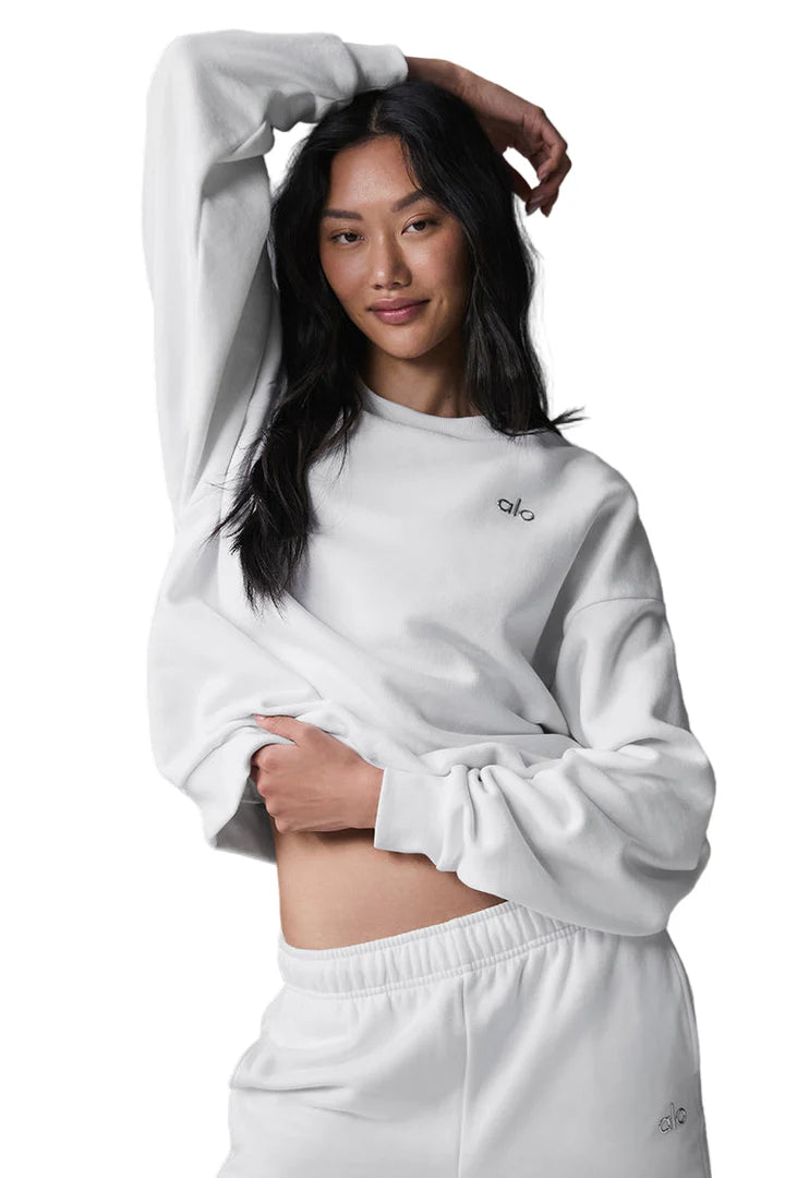 Accolade Crew Neck Pullover White