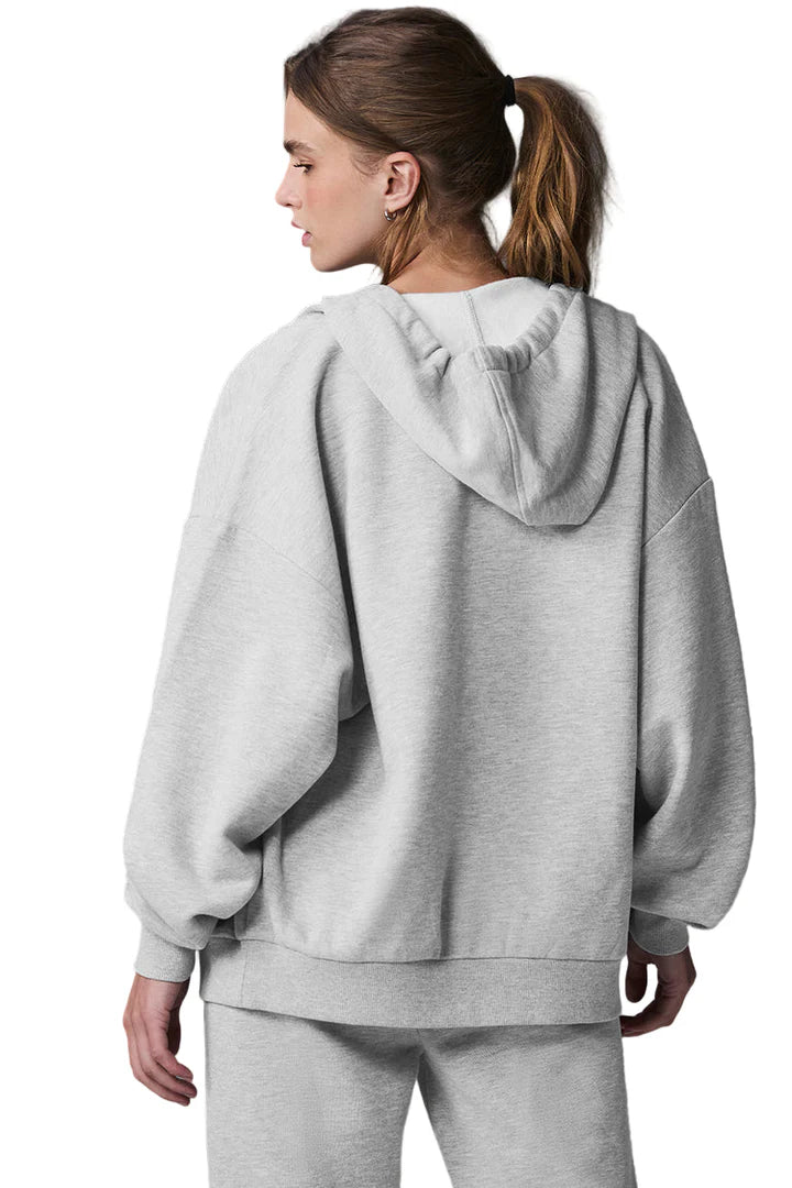 Accolade Full Zip Hoodie Athletic Heather Grey