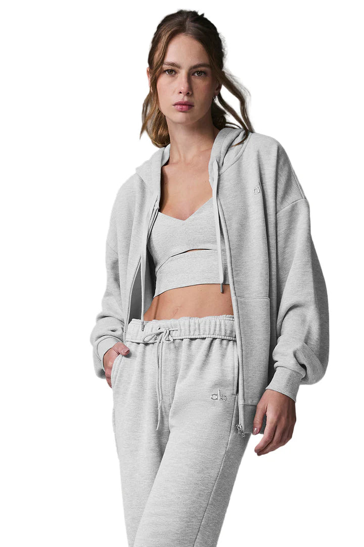 Accolade Full Zip Hoodie Athletic Heather Grey