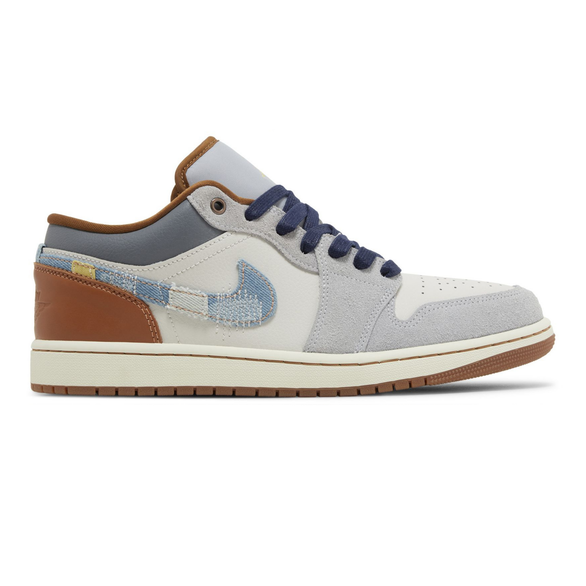Air Jordan 1 Low 'Phantom Repaired Denim Swoosh'