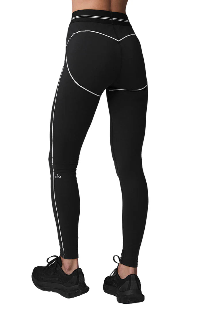 Airbrush High-Waist Heart Throb Legging Black/White