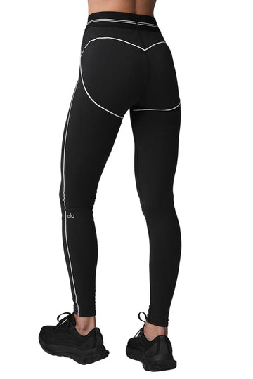 Airbrush High-Waist Heart Throb Legging Black/White