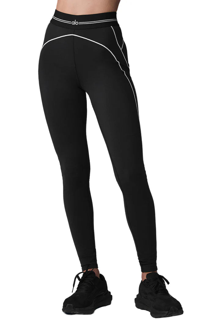 Airbrush High-Waist Heart Throb Legging Black/White