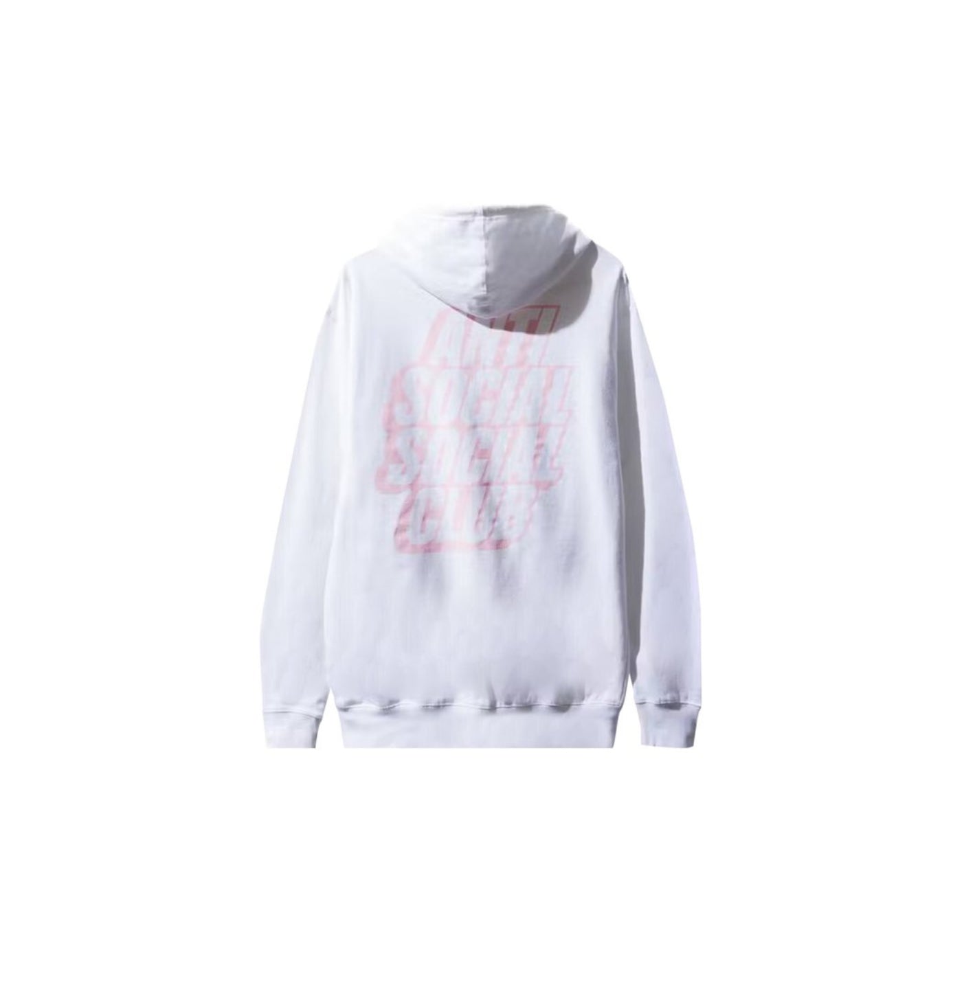 Anti Social Social Club Blocked Hoodie 'White/Pink'