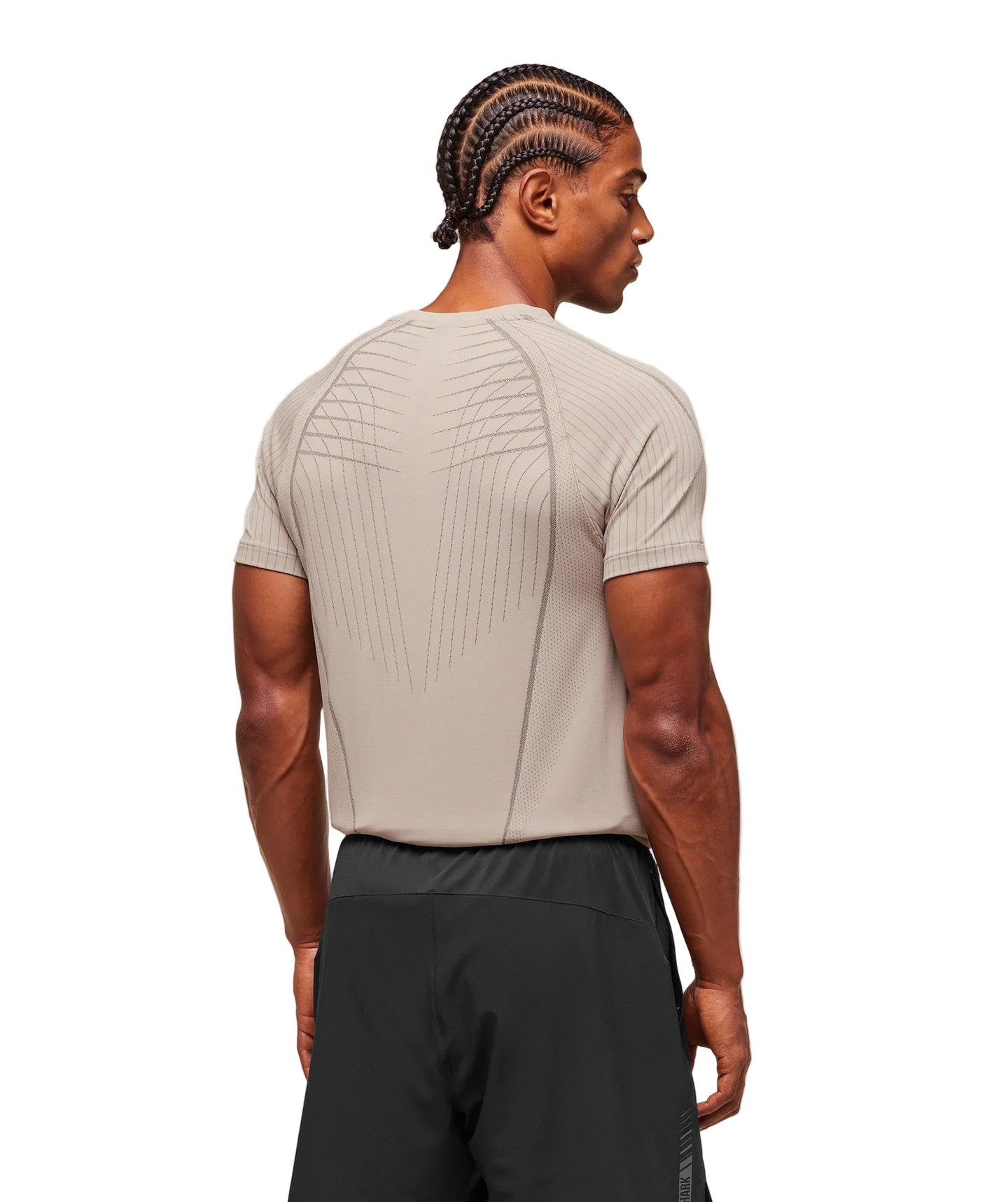 Apex Seamless T-Shirt slim fit Mushroom Grey/Pitch Grey