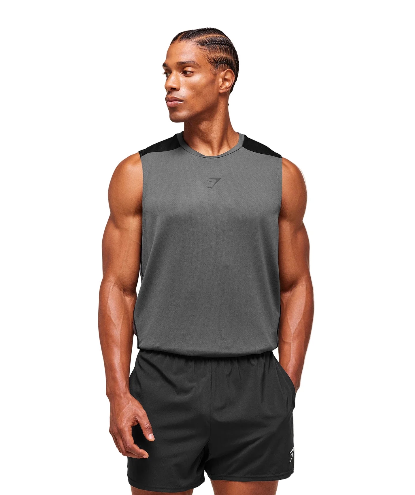 Arrival Block Tank regular fit Dark Grey