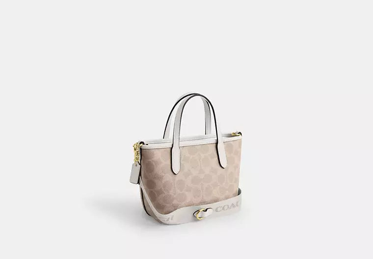 Coach City Mini Tote Bag In Signature Canvas