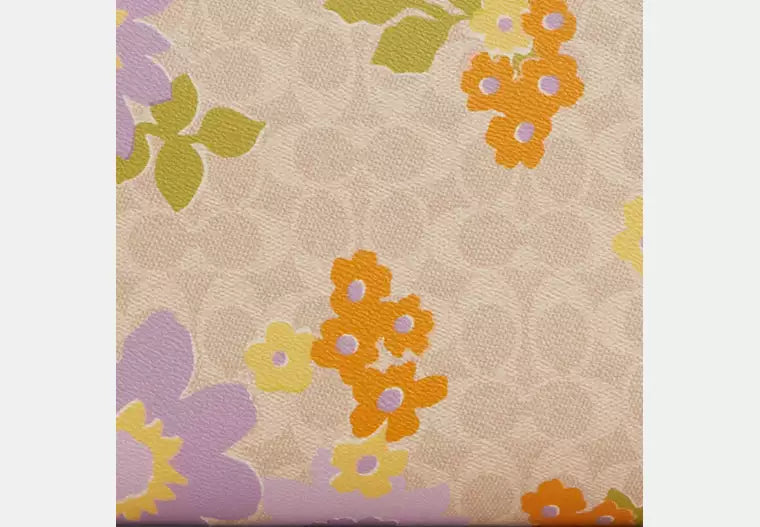 Coach City Tote Bag In Signature Canvas With Floral Print