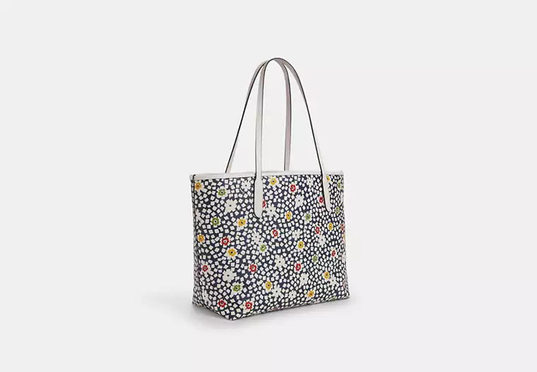 City Tote Bag With Floral Print