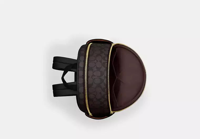 Court Backpack In Blocked Signature Canvas