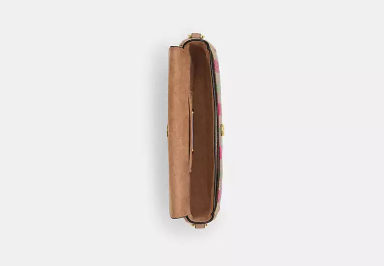 Hailey Flap Bag With Plaid Print