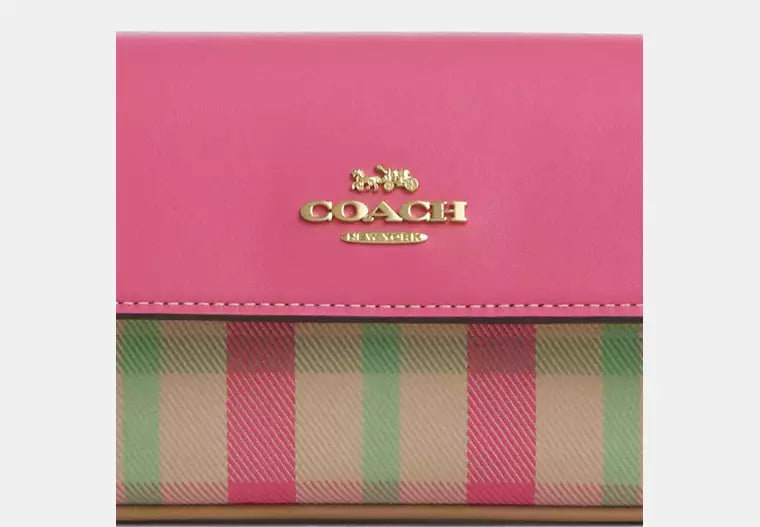 Hailey Flap Bag With Plaid Print