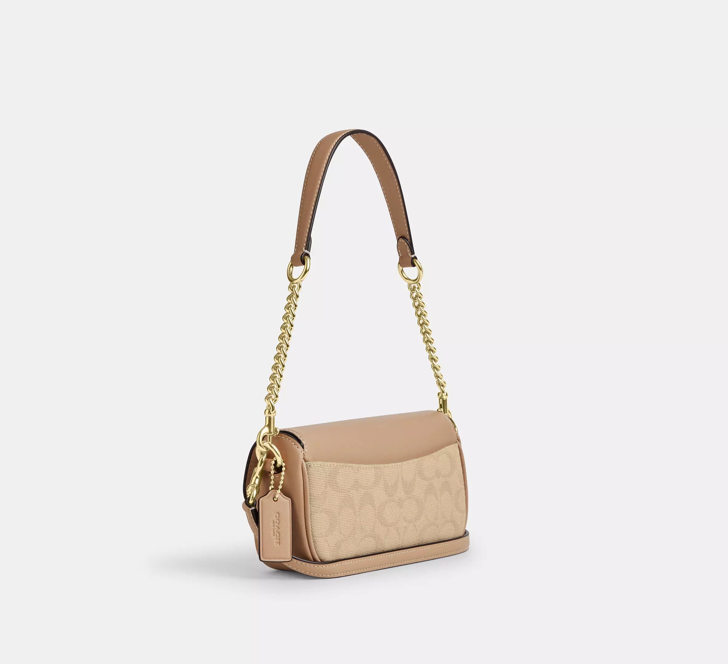 Hailey Flap Bag With Signature Canvas