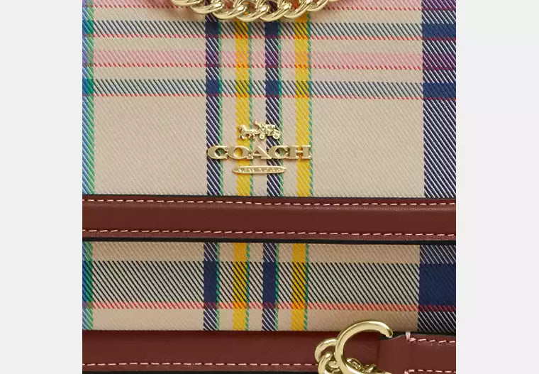 Klare Crossbody Bag With Plaid Print