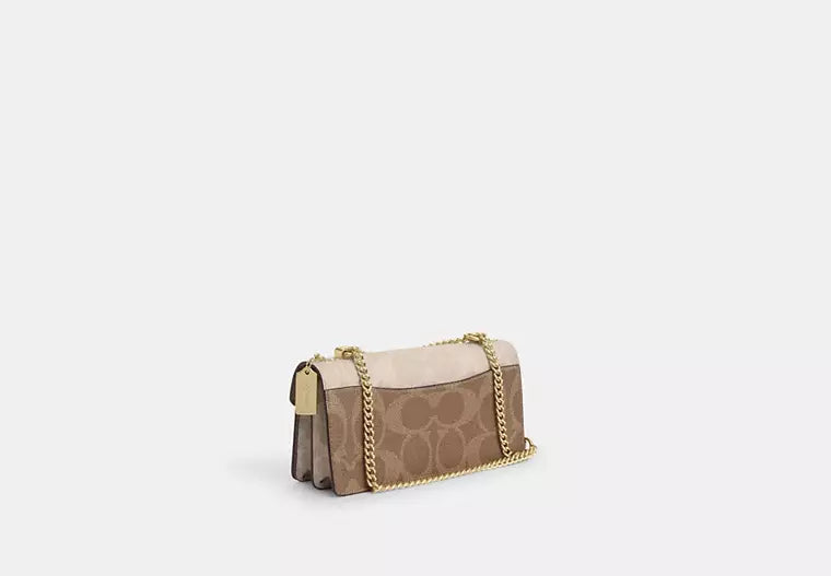 Klare Envelope Crossbody Bag In Blocked Signature Canvas