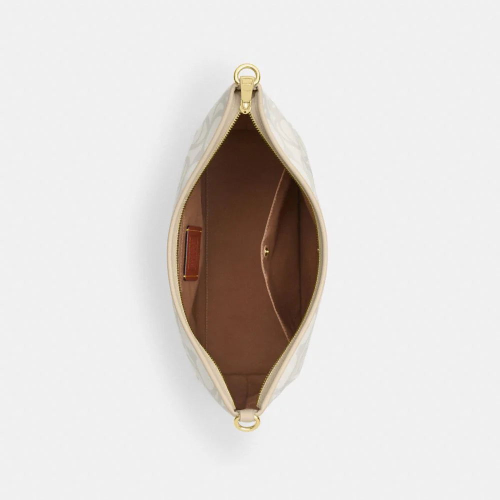 Laurel Large Shoulder Bag In Sketch Signature Canvas