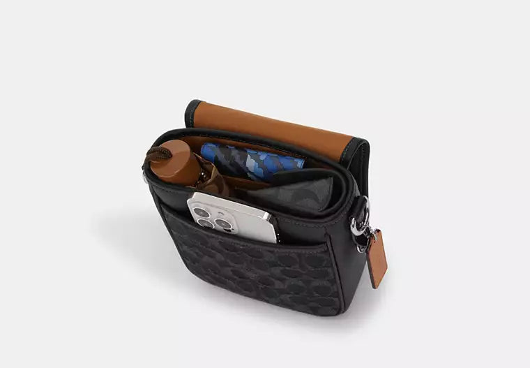 Lucas Crossbody Bag In Signature Jacquard