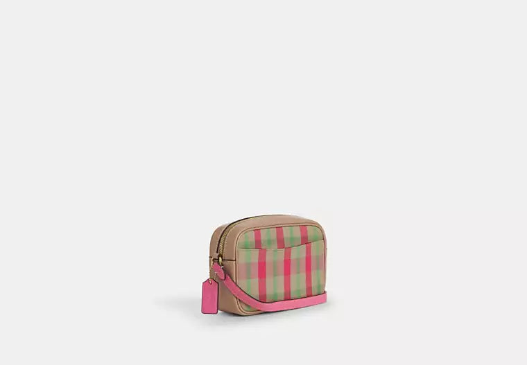 Mini Jamie Camera Bag With Plaid Print