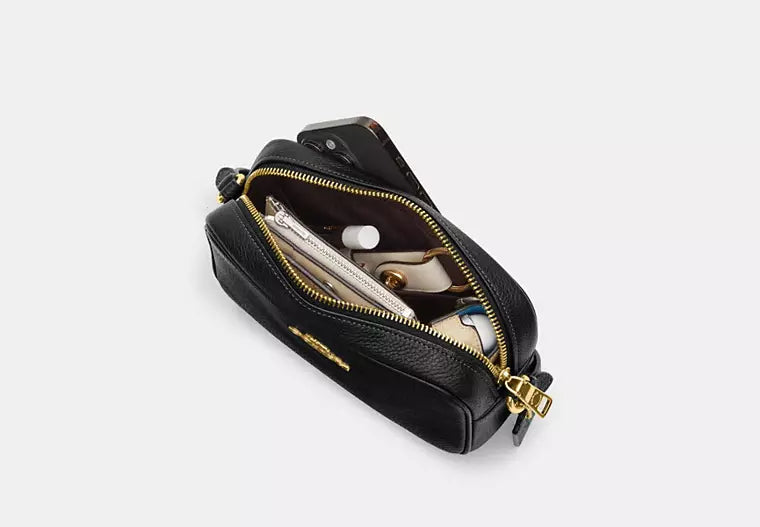 Mini Jamie Camera Bag With Plaid Print