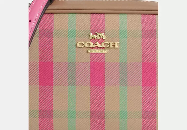 Mini Jamie Camera Bag With Plaid Print