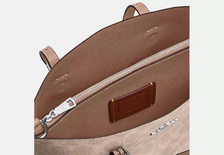 Coach Mollie Tote Bag 25 In Signature Canvas