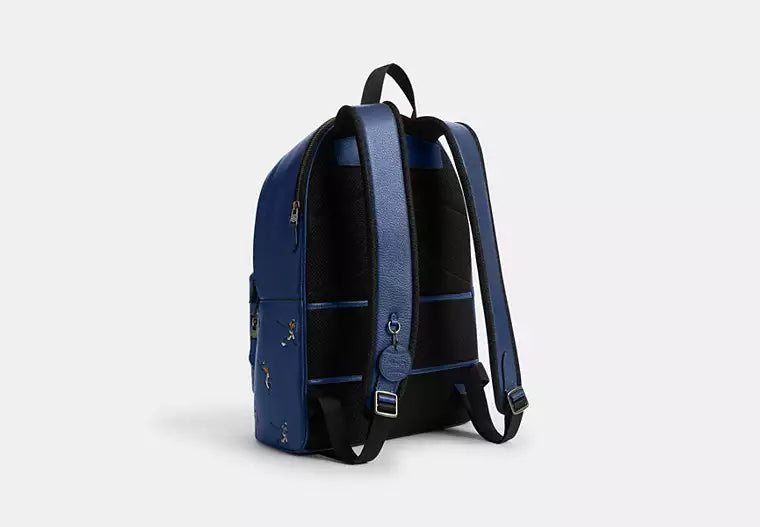 West Backpack With Baseball Print
