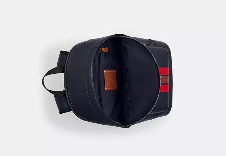 West Backpack With Varsity Stripe