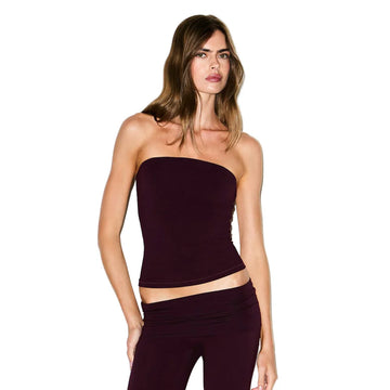 Cotton Jersey TUBE TOP Currant