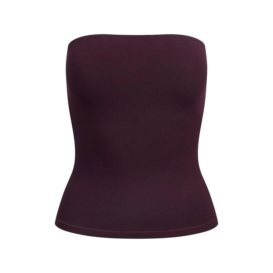 Cotton Jersey TUBE TOP Currant