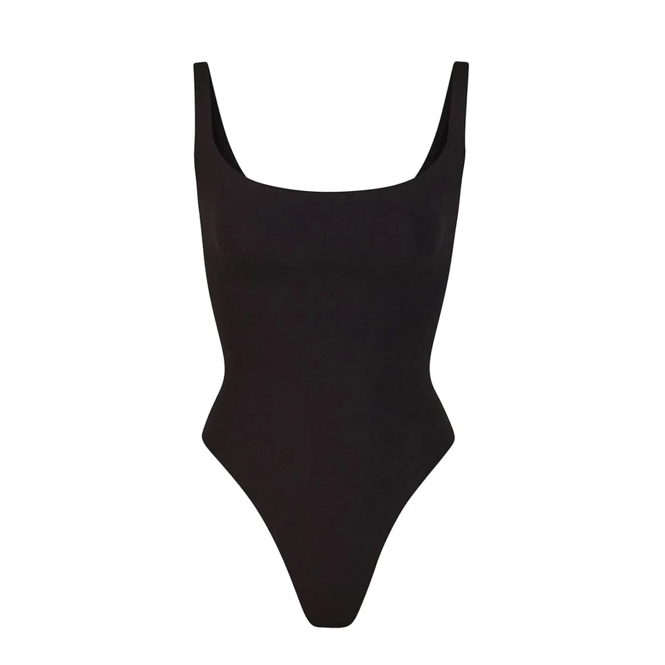 FITS EVERYBODY SQUARE NECK BODYSUIT ONYX